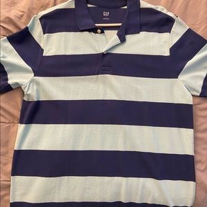 Gap brand short sleeve blue striped polo
